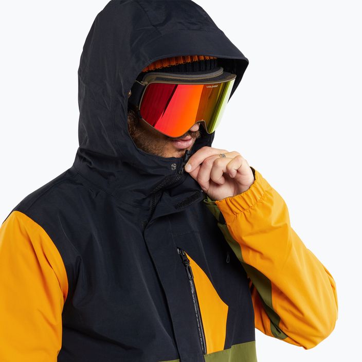 Men's snowboard jacket Volcom L Ins Gore-Tex gold 2