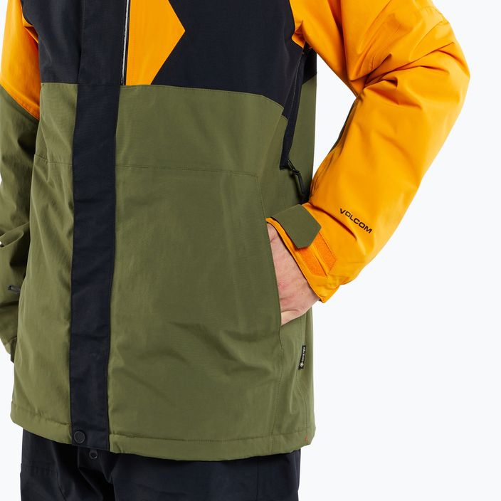 Men's snowboard jacket Volcom L Ins Gore-Tex gold 4