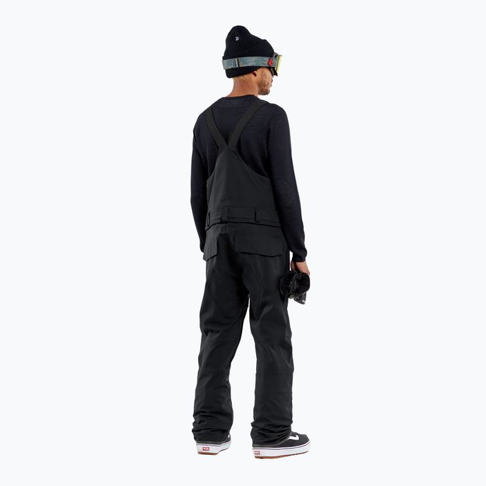 Men's snowboard trousers Volcom Roan Bib Overall black 2