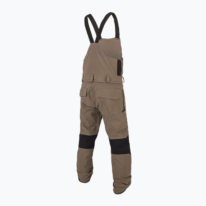 Men's snowboard trousers Volcom Roan Bib Overall teak 2