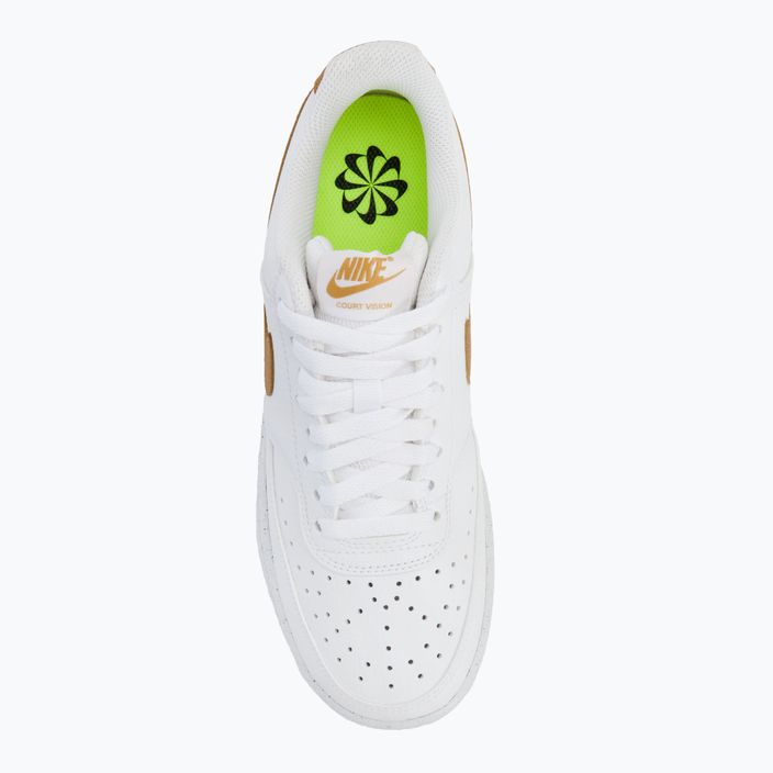 Nike Court Vision Low women's shoes Next Nature white/metallic gold 5