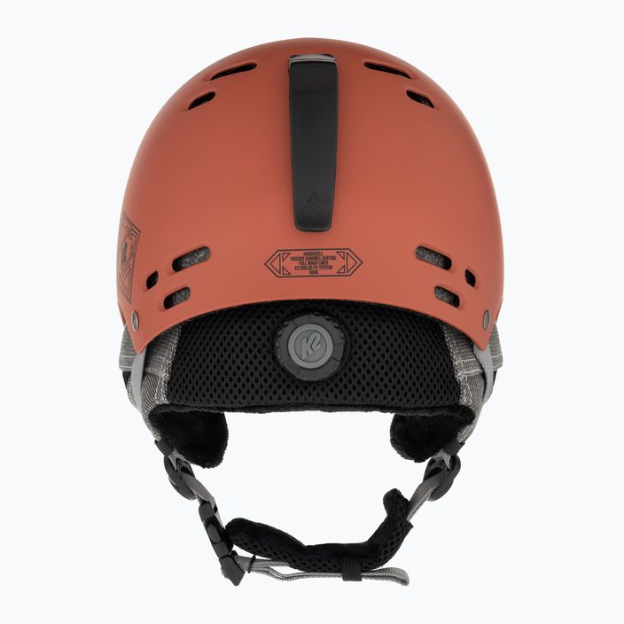 K2 Thrive rust ski helmet 3
