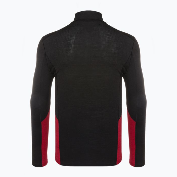 Men's Smartwool Merino Sport 1/4 Zip thermal T-shirt black SW011538K88 2
