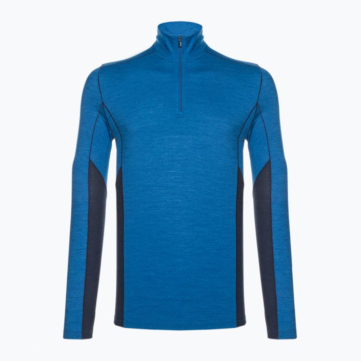 Men's Smartwool Merino Sport 1/4 Zip thermal T-shirt blue SW011538K89