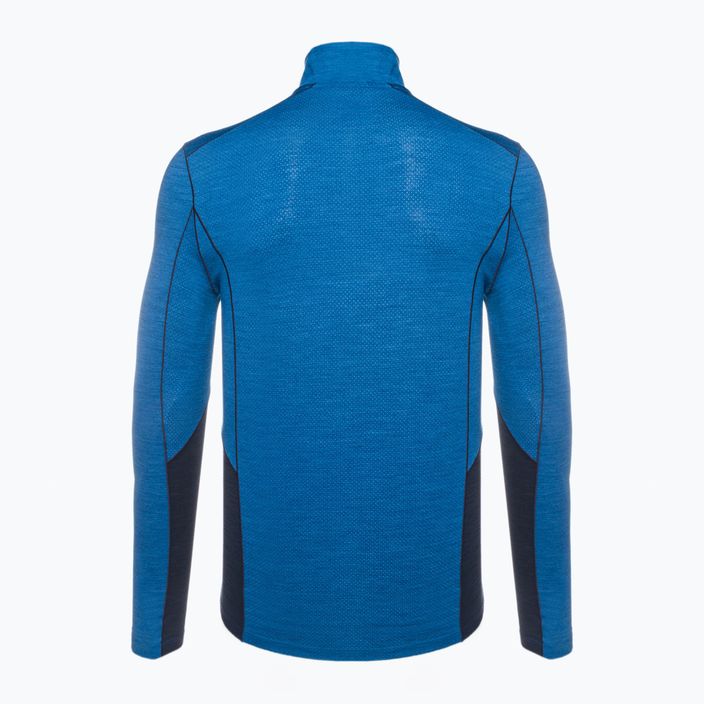 Men's Smartwool Merino Sport 1/4 Zip thermal T-shirt blue SW011538K89 2