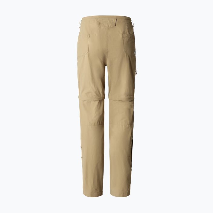 Women's trekking trousers The North Face Exploration Conv Reg Straight beige NF0A7Z97PLX1 2