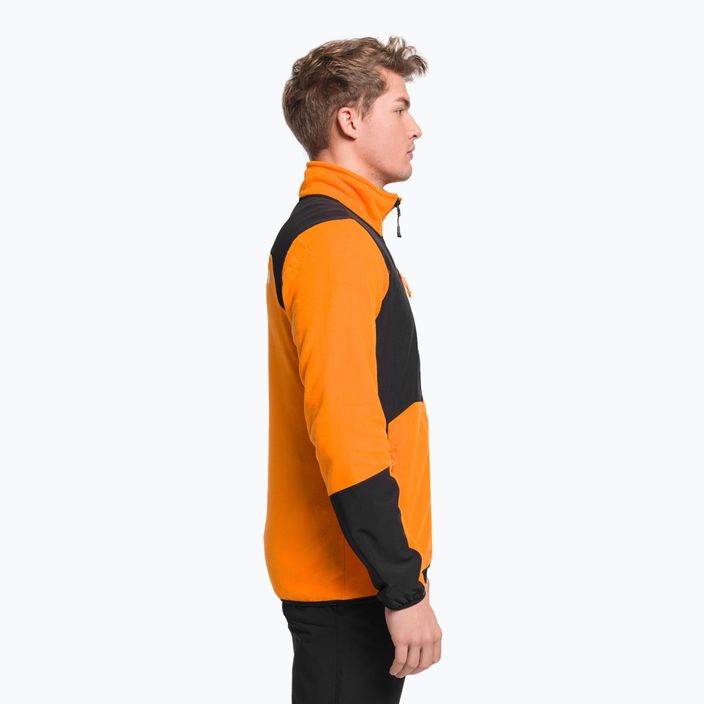 Men's fleece sweatshirt The North Face Glacier Pro FZ black and orange NF0A5IHS7Q61 3