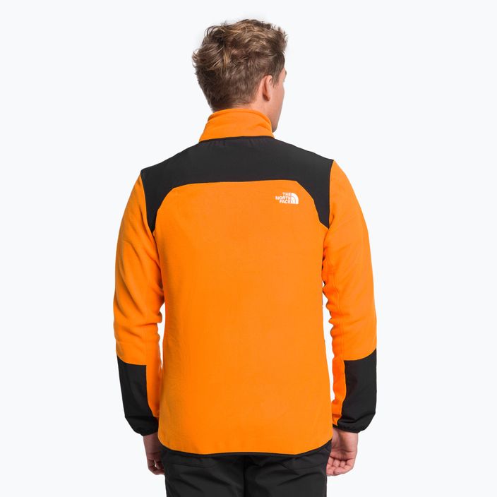 Men's fleece sweatshirt The North Face Glacier Pro FZ black and orange NF0A5IHS7Q61 4