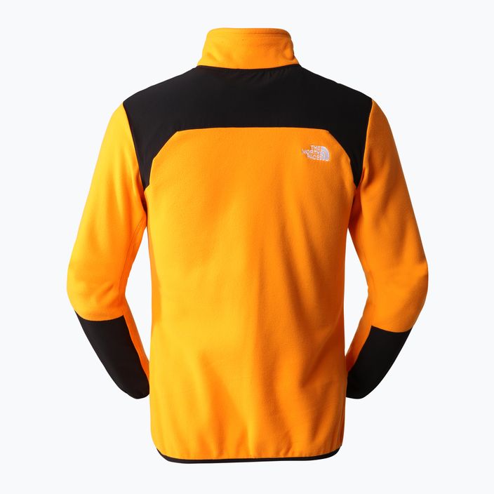 Men's fleece sweatshirt The North Face Glacier Pro FZ black and orange NF0A5IHS7Q61 9