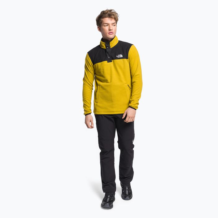 Men's fleece sweatshirt The North Face Homesafe Snap Neck Fleece Pullover yellow NF0A55HM76S1 2