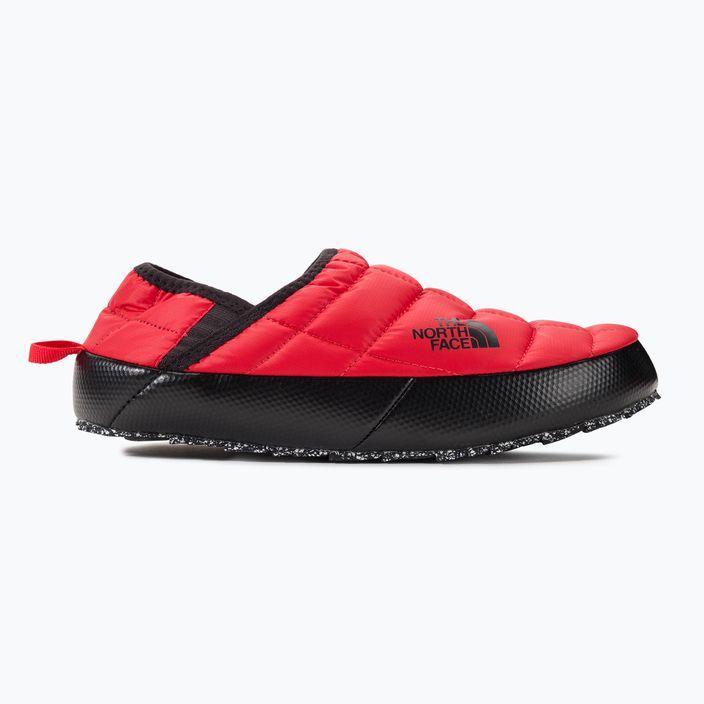 Men's winter slippers The North Face Thermoball Traction Mule V red/black 2