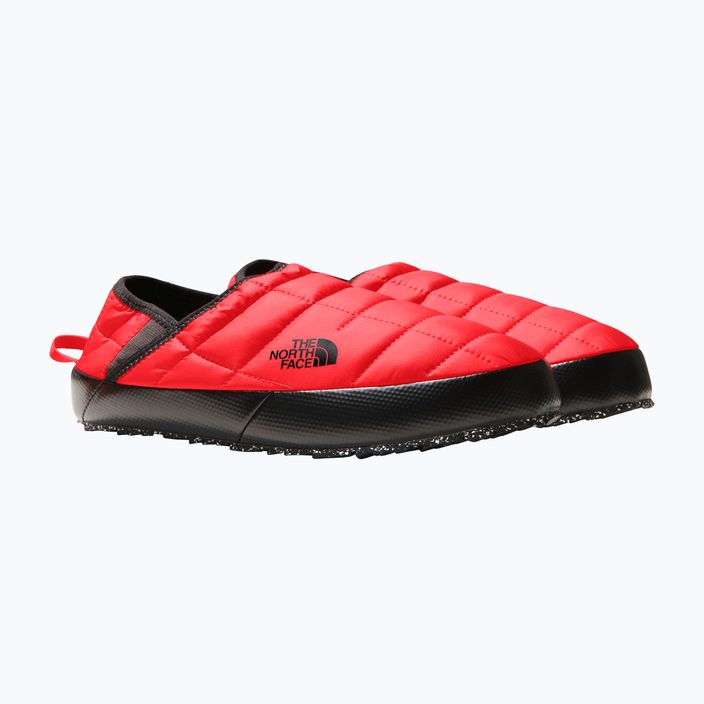 Men's winter slippers The North Face Thermoball Traction Mule V red/black 7