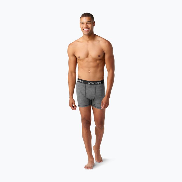 Men's Smartwool Brief Boxed thermal boxers medium gray heather 4