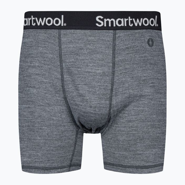Men's Smartwool Brief Boxed thermal boxers medium gray heather