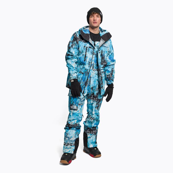 Men's snowboard jacket The North Face Printed Dragline blue NF0A7ZUF9C11 2