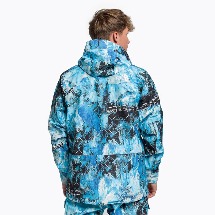 Men's snowboard jacket The North Face Printed Dragline blue NF0A7ZUF9C11 4