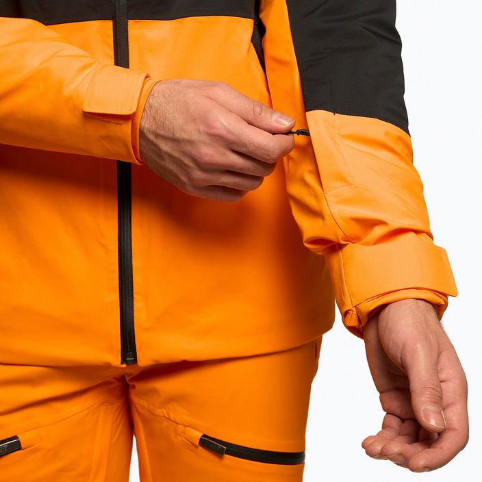 Men's ski jacket The North Face Chakal orange and black NF0A5GM37Q61 5