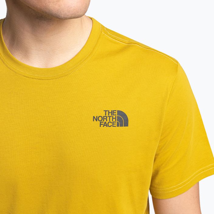 Men's trekking shirt The North Face Redbox yellow NF0A2TX276S1 5