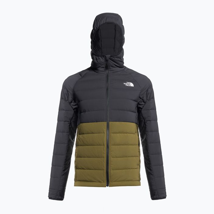 Men's down jacket The North Face Belleview Stretch Down Hoodie black-green NF0A7UJE4Q61 6