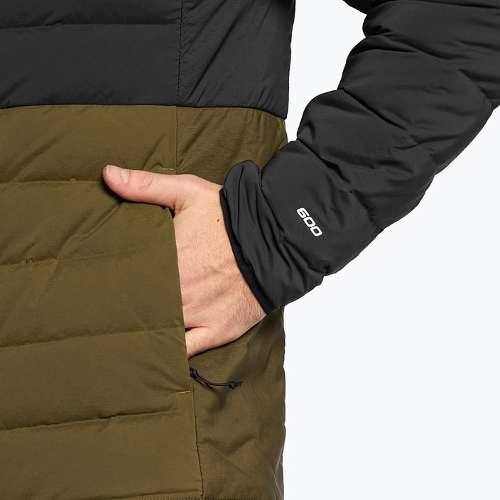 Men's down jacket The North Face Belleview Stretch Down Hoodie black-green NF0A7UJE4Q61 3