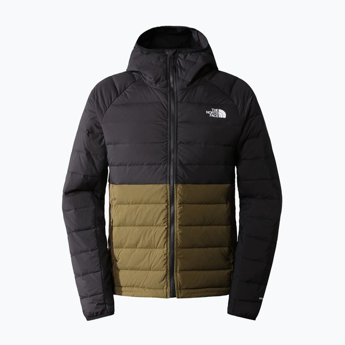Men's down jacket The North Face Belleview Stretch Down Hoodie black-green NF0A7UJE4Q61 5