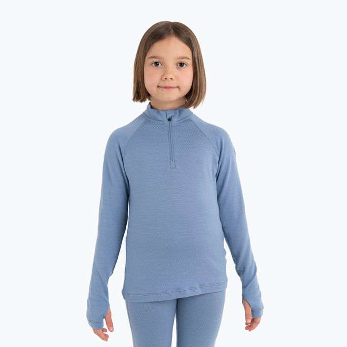 Icebreaker Kids 260 Tech kyanite thermal sweatshirt