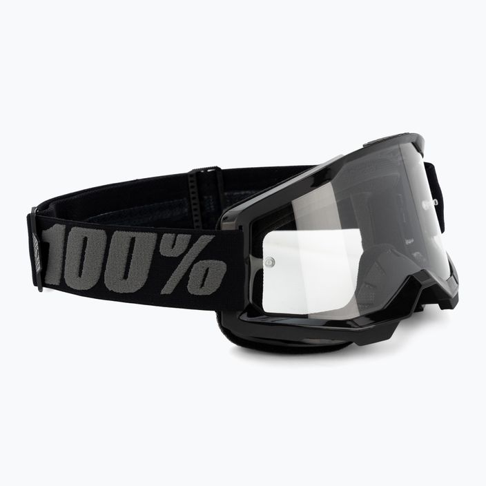 Men's cycling goggles 100% Strata 2 black/clear 50027-00001