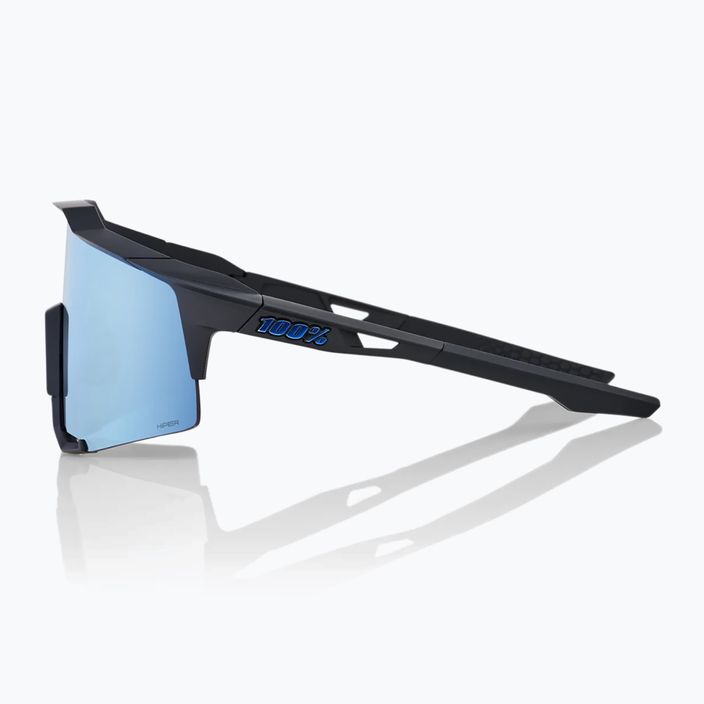 100% Speedcraft matte black/hyper blue multilayer mirror cycling goggles 60007-00004 9