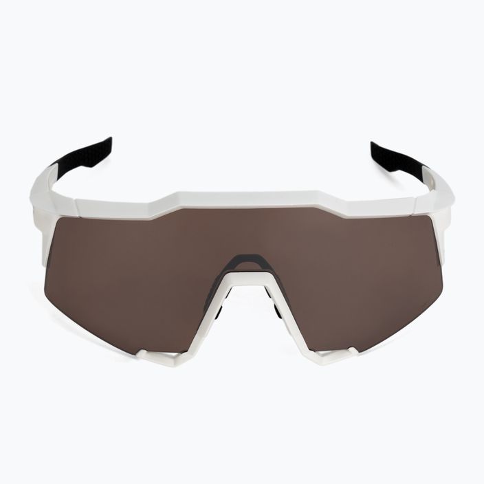 100% Speedcraft matte white/hyper silver mirror cycling goggles 60007-00006 4