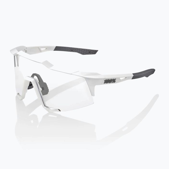 100% Speedcraft matte white/hyper silver mirror cycling goggles 60007-00006 10