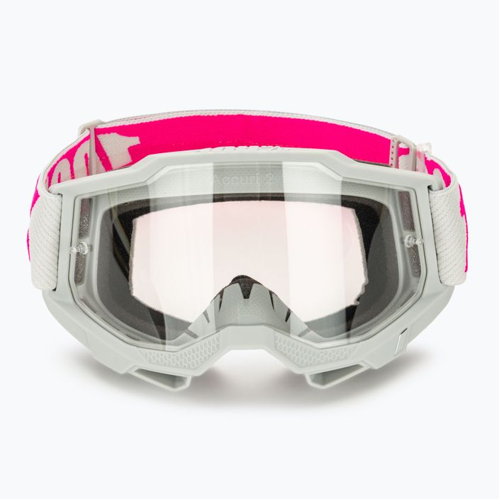 100% Accuri 2 keetz/clear cycling goggles 2