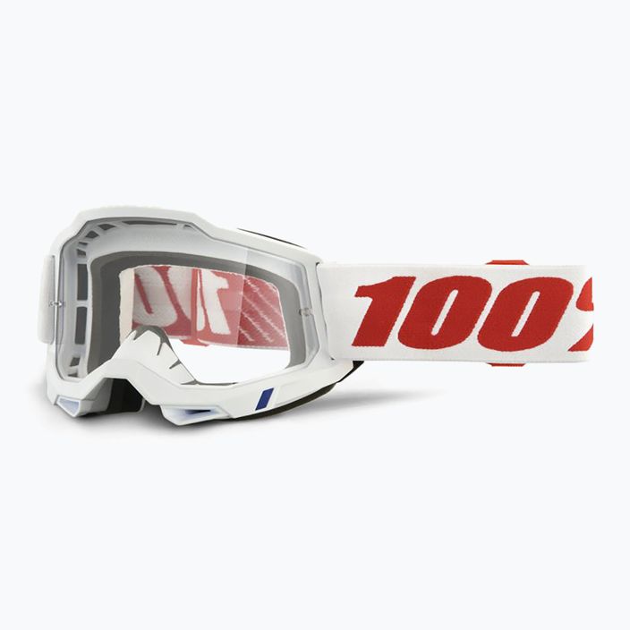 100% Accuri 2 pure/clear cycling goggles 5