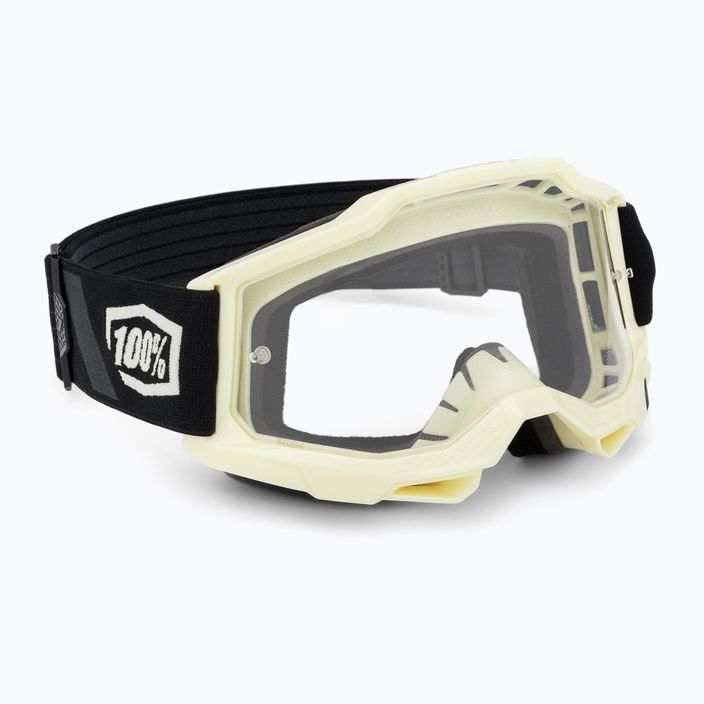 100% Accuri 2 waystar/clear cycling goggles