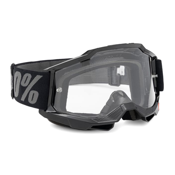 100% Accuri 2 black/clear cycling goggles 2