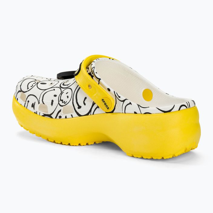 Crocs Classic Platform Smiley World Charm white/multi flip-flops 4
