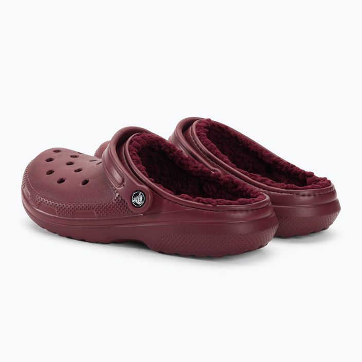 Crocs Classic Lined Clog flip-flops bordeaux 4