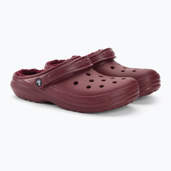 Crocs Classic Lined Clog flip-flops bordeaux 5