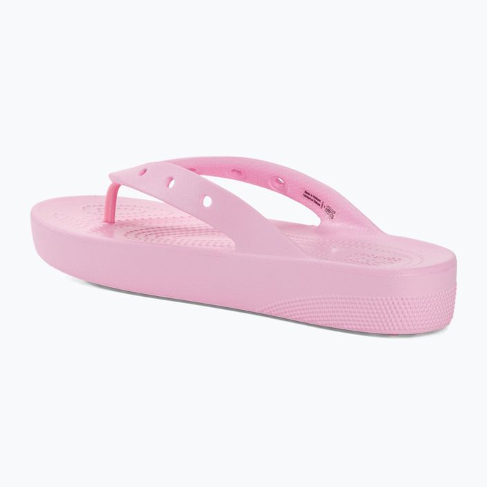 Women's Crocs Classic Platform flamingo flip flops 3