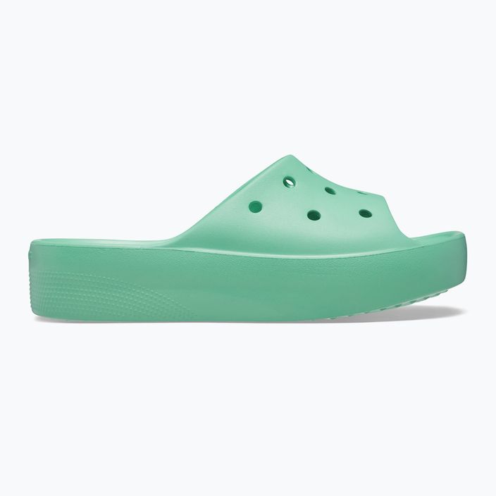 Women's Crocs Classic Platform flip-flops jade stone 9
