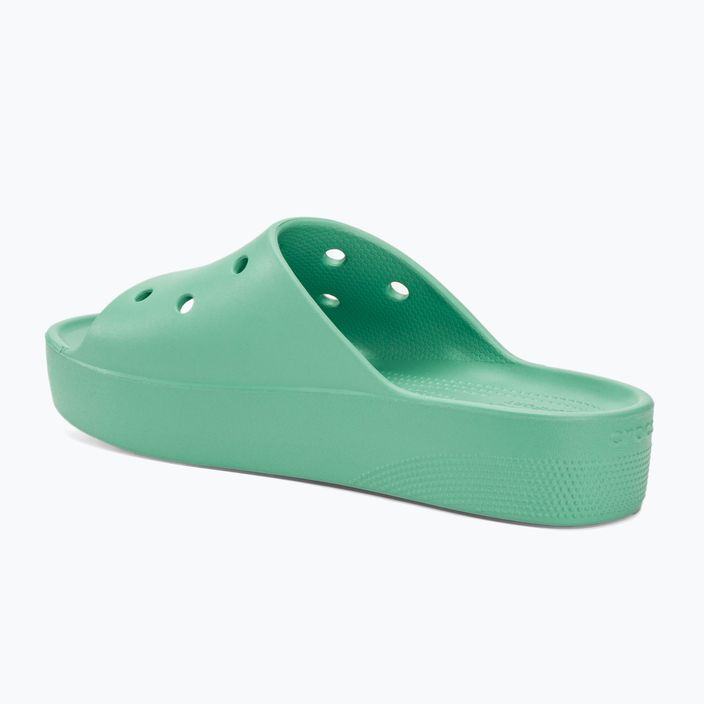 Women's Crocs Classic Platform flip-flops jade stone 3