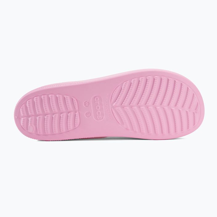 Women's Crocs Classic Platform flamingo flip-flops 4