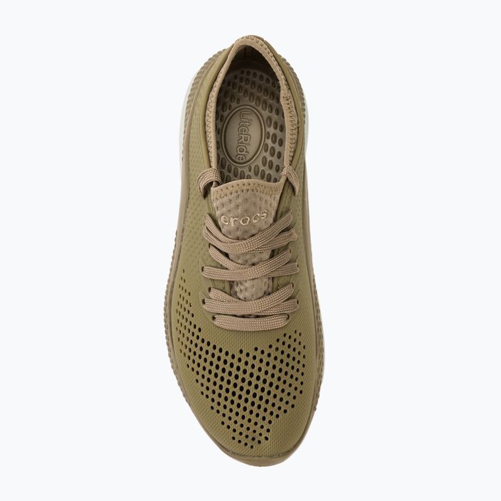 Men's Crocs LiteRide 360 Pacer khaki shoes 5