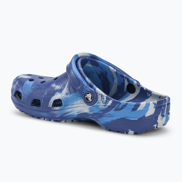 Crocs Classic Marbled Clog blue bolt/multi flip-flops 4