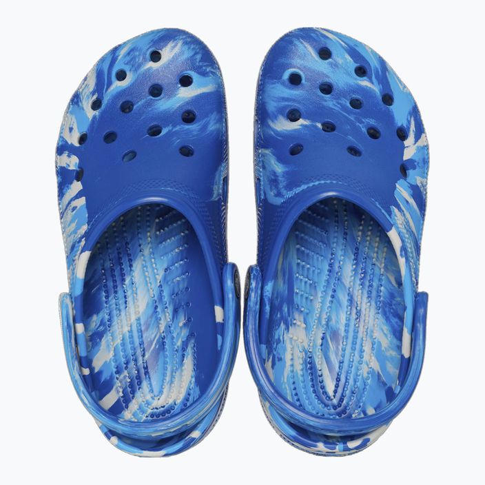 Crocs Classic Marbled Clog blue bolt/multi flip-flops 12