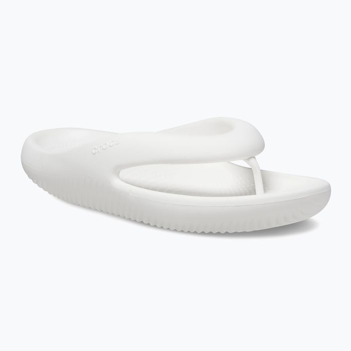 Crocs Mellow Recovery white flip flops 8