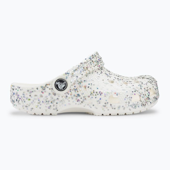 Crocs Classic Starry Glitter white children's flip-flops 3