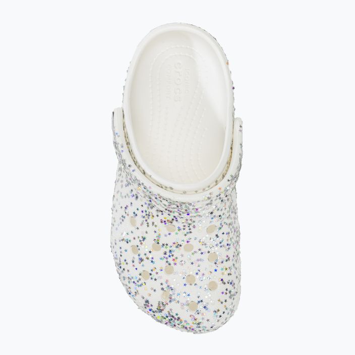 Crocs Classic Starry Glitter white children's flip-flops 6