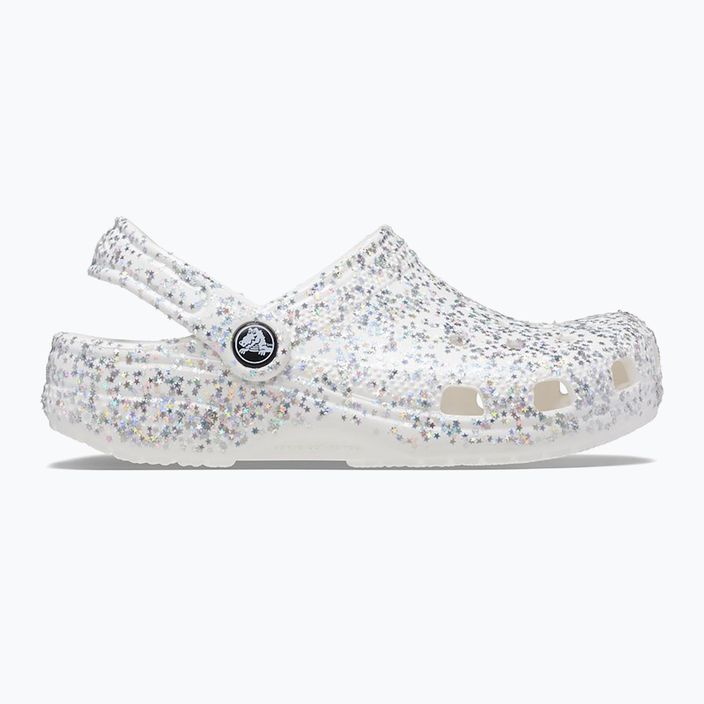 Crocs Classic Starry Glitter white children's flip-flops 10