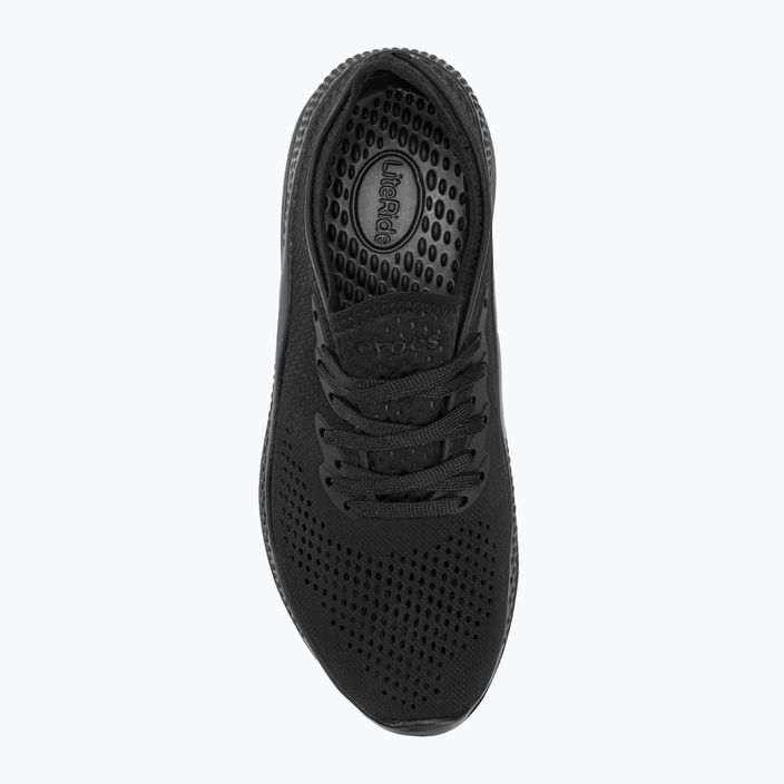 Women's Crocs LiteRide 360 Pacer black/black shoes 5