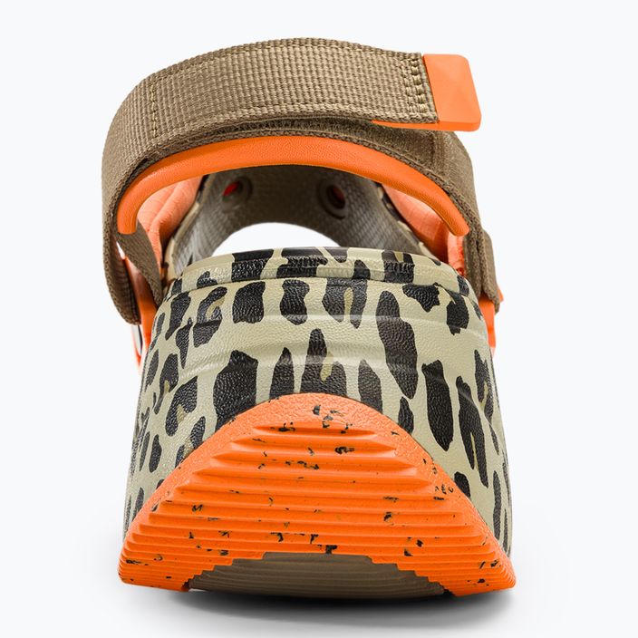 Crocs Hiker Xscape Animal khaki/leopard sandals 6